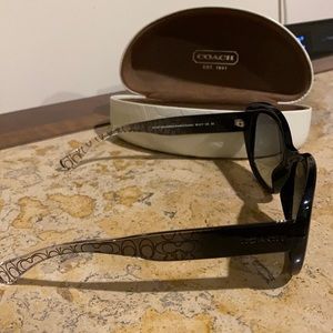 Coach black cat eye sunglasses